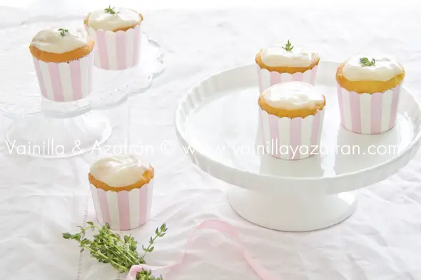 Cupcakes de tomillo y limón