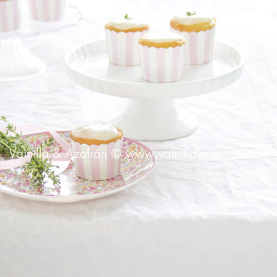 Cupcakes de tomillo y limón