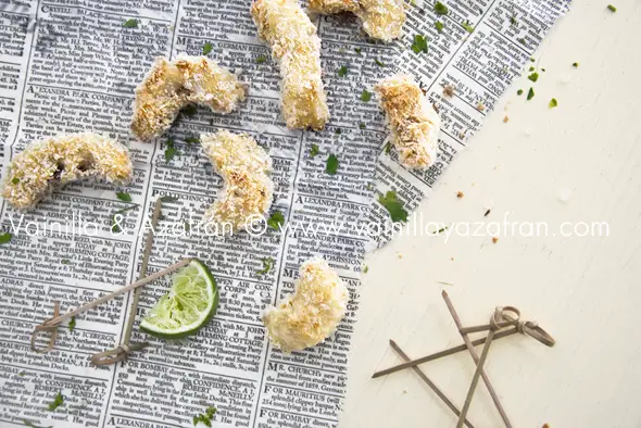 Bastones de pescado con salsa de tamarindo