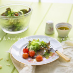 Ensalada verde de tomates asados y vinagreta de parmesano e hinojo
