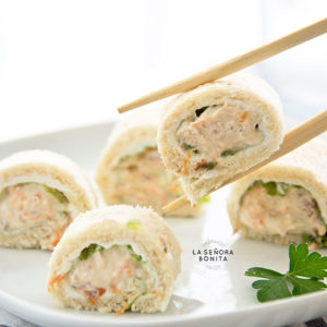 "Sushis" de Pan y Atún/ Sagrario Matos