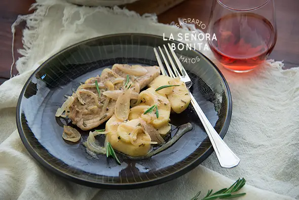 Solomillo de cerdo con manzanas