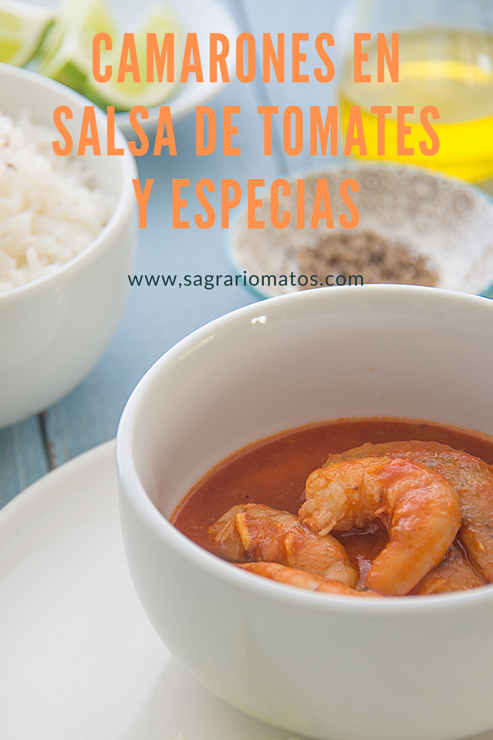 Camarones en Salsa de Tomates y Especias/ Sagrario Matos