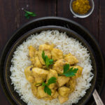 Receta fácil de Pollo en Salsa de Curry y Coco