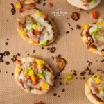 Mini Pizzas de Atún y Vegetales en Pan Pita/ Sagrario Matos