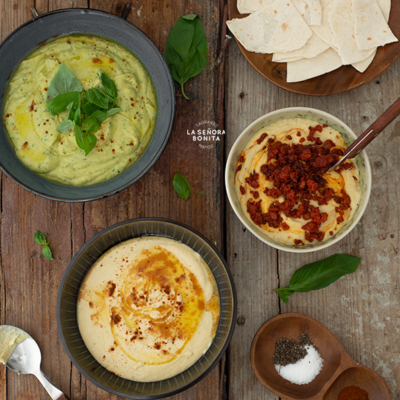 Hummus: 3 Versiones Deliciosas